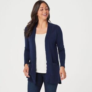 NWOT Isaac Mizrahi Live! Essentials Open Front Cardigan | Size M